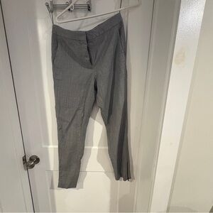 Stella McCartney “Vivian” Zippered Ankle Trouser Gray 42 (6-8US) 100% Lambs wool